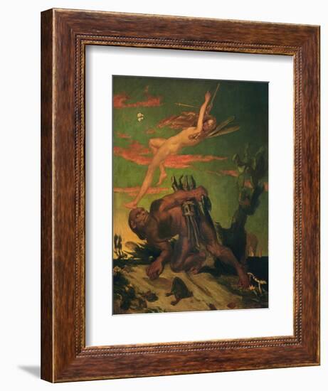 Ariel and Caliban, 1837-David Scott-Framed Giclee Print