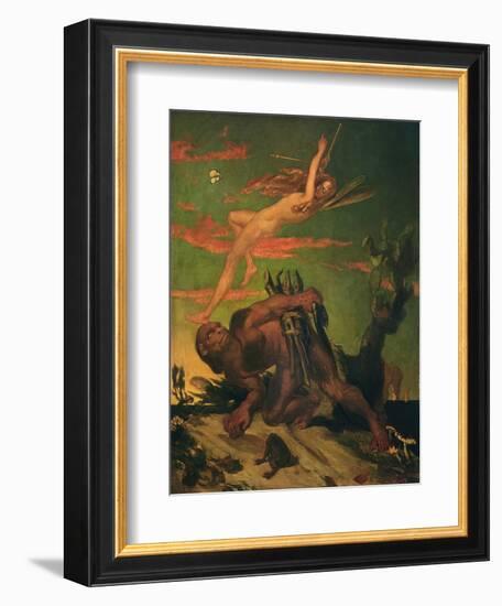 Ariel and Caliban, 1837-David Scott-Framed Giclee Print