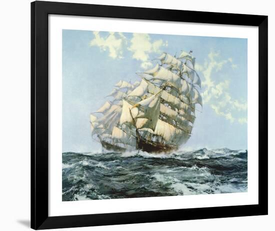 'Ariel' and 'Taeping'-Montague Dawson-Framed Premium Giclee Print