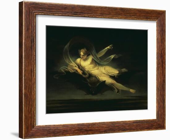 Ariel on a Bat's Back-Henry Singleton-Framed Giclee Print