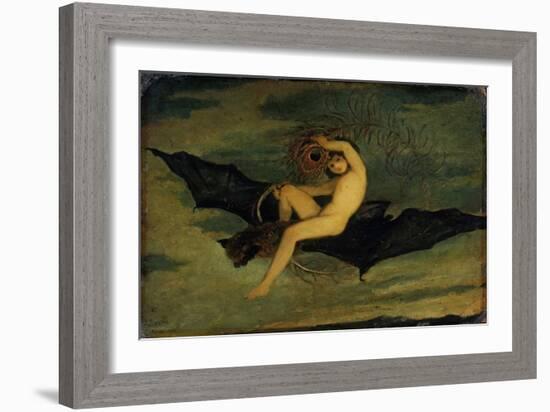 Ariel - "On the Bat's Wing Do I Fly.", C. 1826-Joseph Severn-Framed Giclee Print