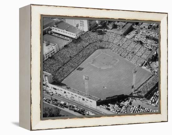 Ariels of Seals Stadium Druing Opeaning Day-Nat Farbman-Framed Premier Image Canvas