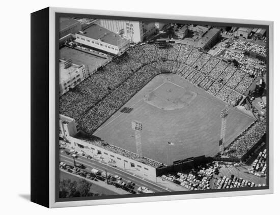 Ariels of Seals Stadium Druing Opeaning Day-Nat Farbman-Framed Premier Image Canvas
