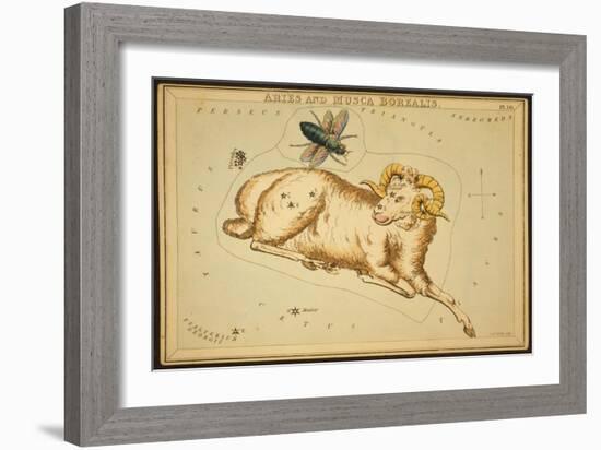 Aries Constellation, Zodiac Sign, 1825-Science Source-Framed Giclee Print