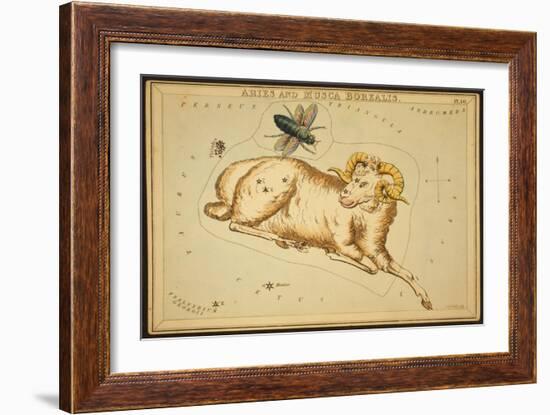 Aries Constellation, Zodiac Sign, 1825-Science Source-Framed Giclee Print