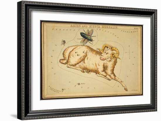 Aries Constellation, Zodiac Sign, 1825-Science Source-Framed Giclee Print