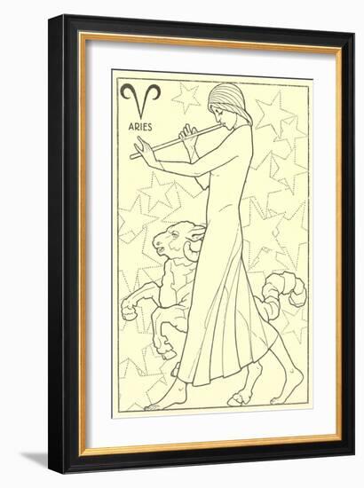 Aries, the Ram-null-Framed Art Print