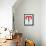 Aries Zodiac Sign Red-NaxArt-Framed Stretched Canvas displayed on a wall