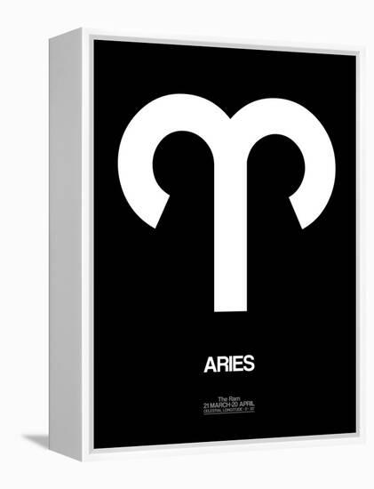 Aries Zodiac Sign White-NaxArt-Framed Stretched Canvas