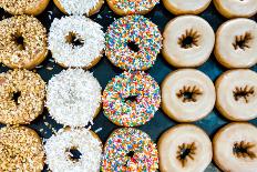 Fresh Donuts with Different Toppings from the Local Bakery Shop.-Arina P Habich-Photographic Print