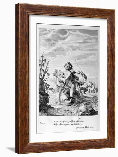 Arion Saved by a Dolphin, 1655-Michel de Marolles-Framed Giclee Print