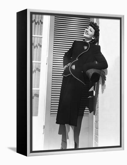 Arise, My Love, Claudette Colbert, 1940-null-Framed Stretched Canvas