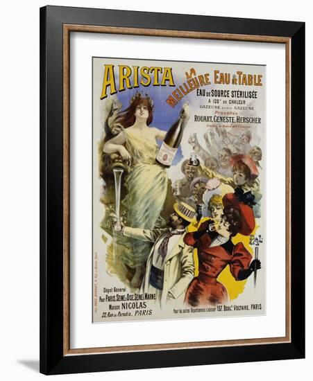 Arista Mineral Water Advertisement Poster-null-Framed Giclee Print