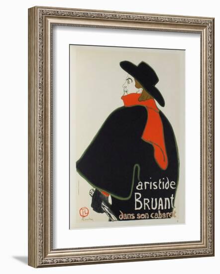 Aristide Bruant dans son cabaret II-Henri de Toulouse-Lautrec-Framed Collectable Print