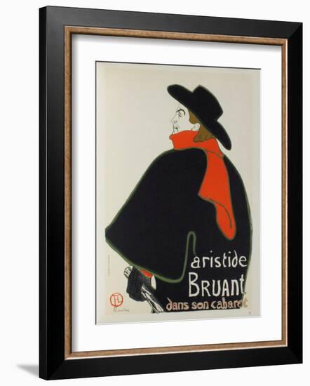 Aristide Bruant dans son cabaret II-Henri de Toulouse-Lautrec-Framed Collectable Print