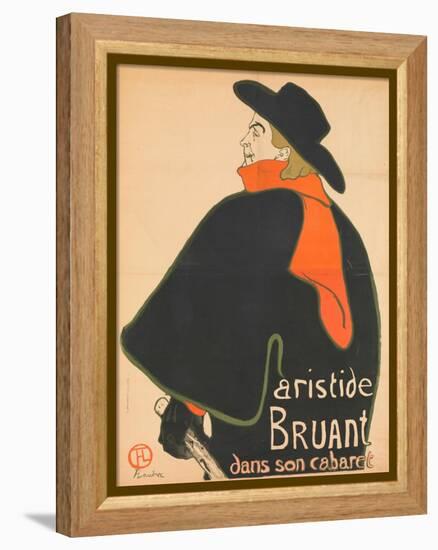 Aristide Bruant in His Cabaret, 1893-Henri de Toulouse-Lautrec-Framed Premier Image Canvas