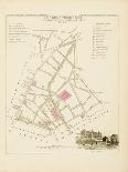 Plan de Paris par arrondissements en 1834 : IVème arrondissement Quartier Saint-Honoré-Aristide-Michel Perrot-Giclee Print