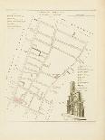 Plan de Paris par arrondissements en 1834 : Ier arrondissement Quartier des Tuileries-Aristide-Michel Perrot-Giclee Print
