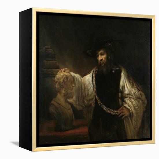 Aristotle (384-322 BC) with a Bust of Homer, 1653-Rembrandt van Rijn-Framed Premier Image Canvas