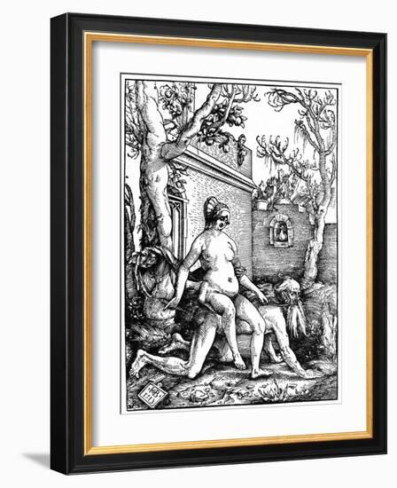 Aristotle and Phyllis, 1513-Hans Baldung-Framed Giclee Print