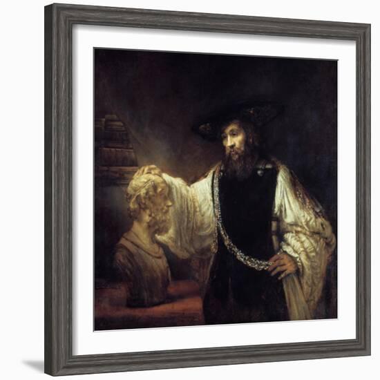 Aristotle before the Bust of Homer, 1653-Rembrandt van Rijn-Framed Giclee Print