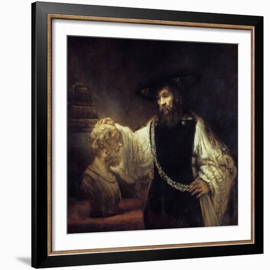 Aristotle before the Bust of Homer, 1653-Rembrandt van Rijn-Framed Giclee Print