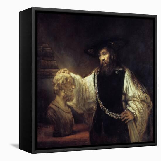 Aristotle before the Bust of Homer, 1653-Rembrandt van Rijn-Framed Premier Image Canvas