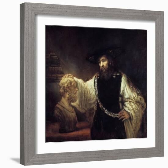 Aristotle before the Bust of Homer, 1653-Rembrandt van Rijn-Framed Giclee Print