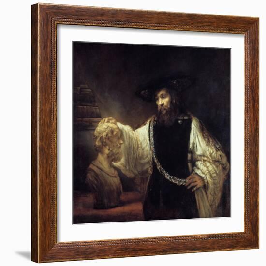 Aristotle before the Bust of Homer, 1653-Rembrandt van Rijn-Framed Giclee Print