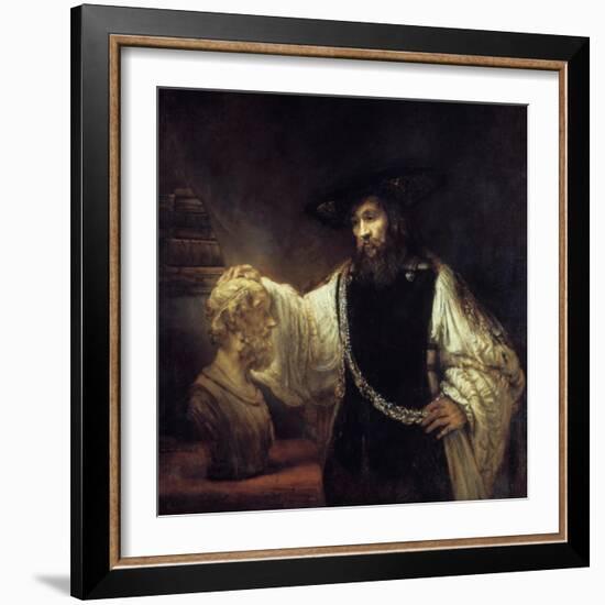 Aristotle before the Bust of Homer, 1653-Rembrandt van Rijn-Framed Giclee Print