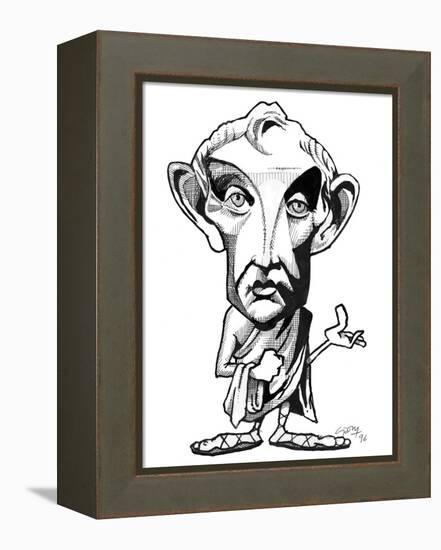 Aristotle, Caricature-Gary Gastrolab-Framed Premier Image Canvas