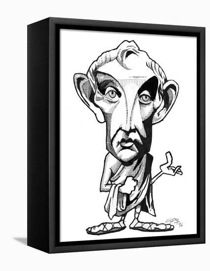 Aristotle, Caricature-Gary Gastrolab-Framed Premier Image Canvas