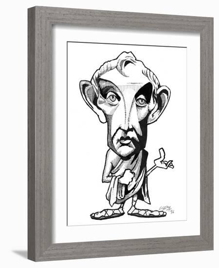 Aristotle, Caricature-Gary Gastrolab-Framed Photographic Print