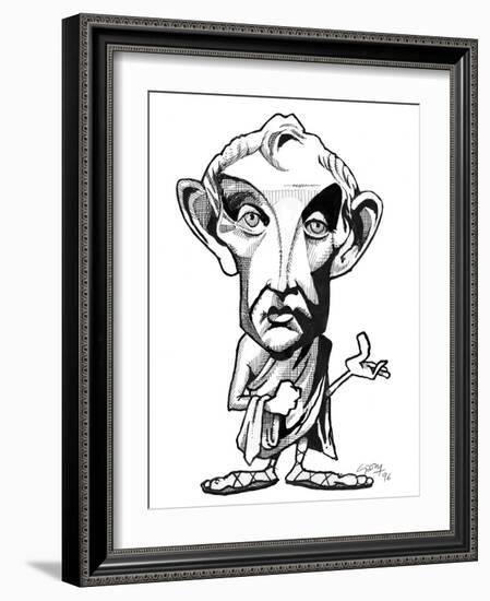 Aristotle, Caricature-Gary Gastrolab-Framed Photographic Print