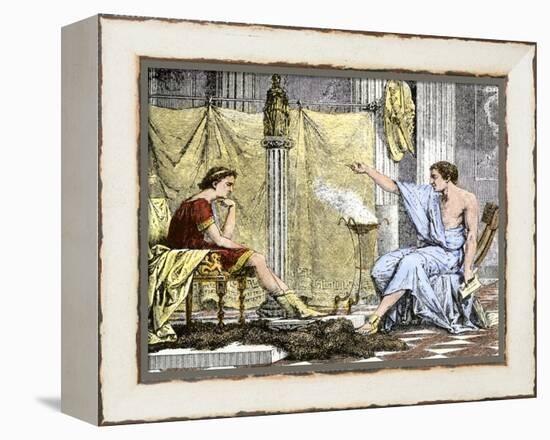 Aristotle Instructing the Young Alexander the Great-null-Framed Premier Image Canvas