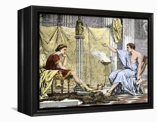 Aristotle Instructing the Young Alexander the Great-null-Framed Premier Image Canvas