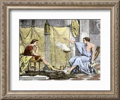 Aristotle Instructing the Young Alexander the Great' Giclee Print | Art.com