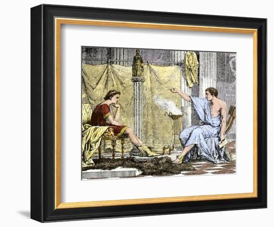 Aristotle Instructing the Young Alexander the Great-null-Framed Giclee Print