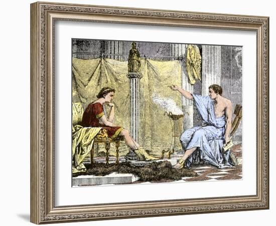 Aristotle Instructing the Young Alexander the Great-null-Framed Giclee Print