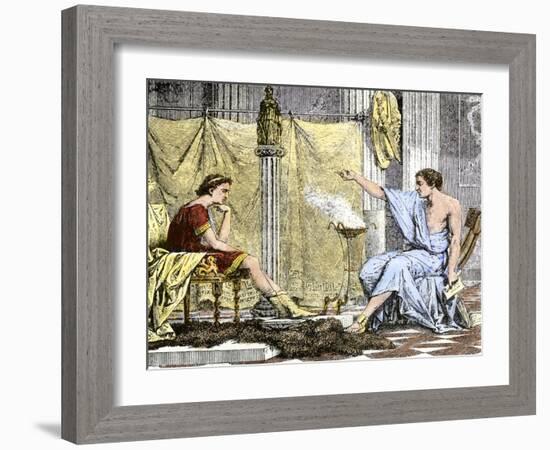 Aristotle Instructing the Young Alexander the Great-null-Framed Giclee Print