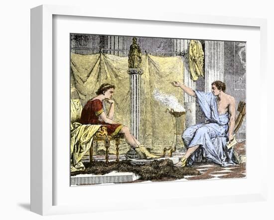 Aristotle Instructing the Young Alexander the Great-null-Framed Giclee Print