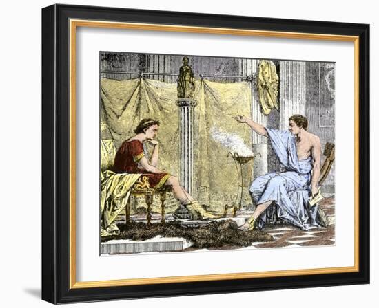 Aristotle Instructing the Young Alexander the Great-null-Framed Giclee Print