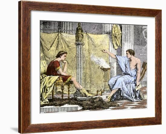 Aristotle Instructing the Young Alexander the Great-null-Framed Giclee Print