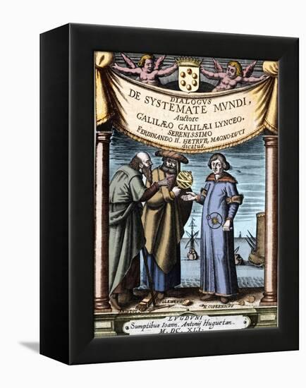 Aristotle, Ptolemy and Nicolaus Copernicus-null-Framed Premier Image Canvas