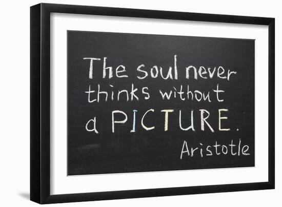 Aristotle Quote-Yury Zap-Framed Art Print