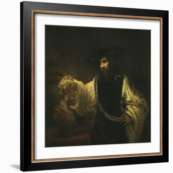 Aristotle with a Bust of Homer-Rembrandt van Rijn-Framed Giclee Print