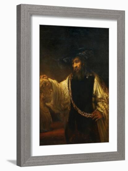 Aristotle with a Bust of Homer-Rembrandt van Rijn-Framed Premium Giclee Print