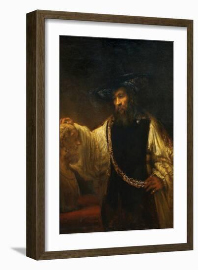 Aristotle with a Bust of Homer-Rembrandt van Rijn-Framed Premium Giclee Print