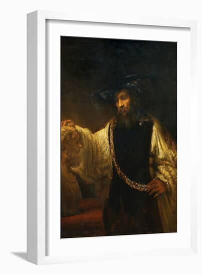 Aristotle with a Bust of Homer-Rembrandt van Rijn-Framed Premium Giclee Print