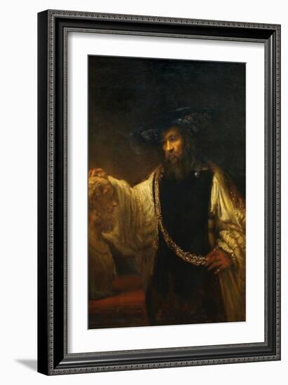 Aristotle with a Bust of Homer-Rembrandt van Rijn-Framed Premium Giclee Print